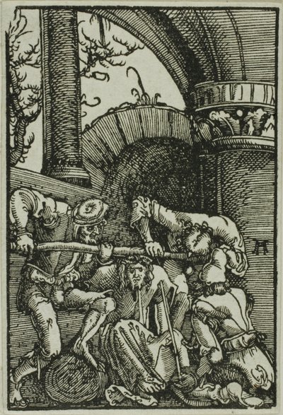 La coronación de espinas, de La caída y redención del hombre de Albrecht Altdorfer