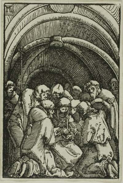 La muerte de la Virgen, de La caída y redención del hombre de Albrecht Altdorfer