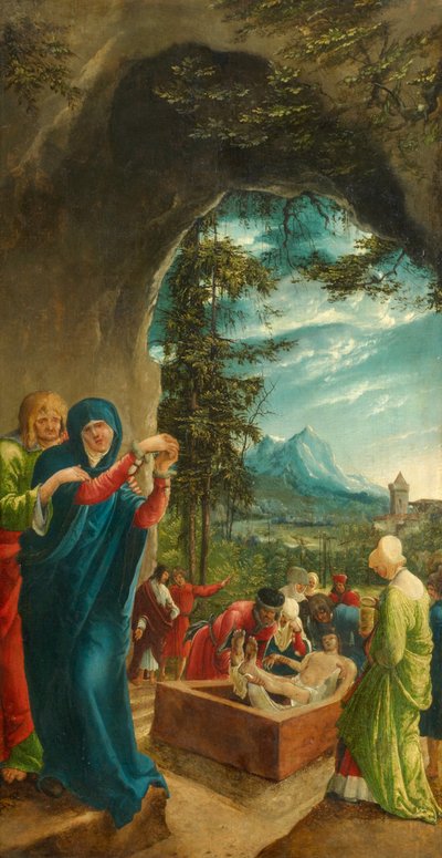 El Entierro de Cristo, 1518 de Albrecht Altdorfer