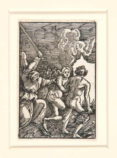 La Expulsión del Paraíso, de La Caída y Redención del Hombre de Albrecht Altdorfer