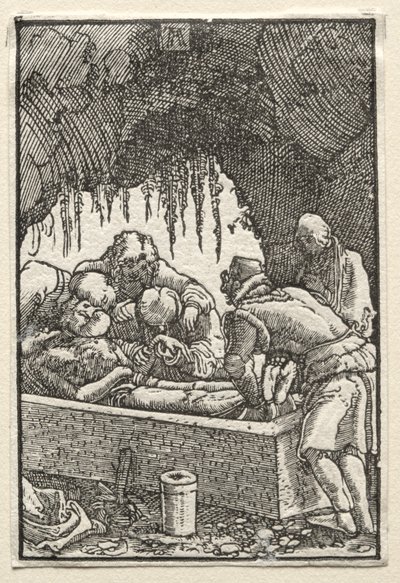La caída y redención del hombre: Entierro de Cristo de Albrecht Altdorfer