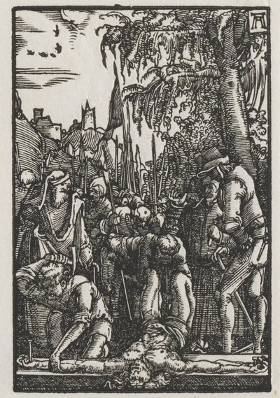 La Caída y Redención del Hombre: Cristo Clavado en la Cruz de Albrecht Altdorfer