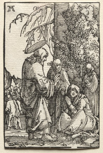 La Caída y Redención del Hombre: Cristo despidiéndose de su Madre antes de la Pasión, c. 1515 de Albrecht Altdorfer