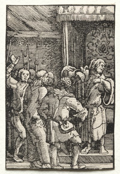 La Caída y Redención del Hombre: Cristo ante Caifás, c. 1515 de Albrecht Altdorfer