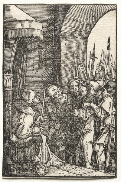 La Caída y Redención del Hombre: Cristo ante Pilato, c. 1515 de Albrecht Altdorfer