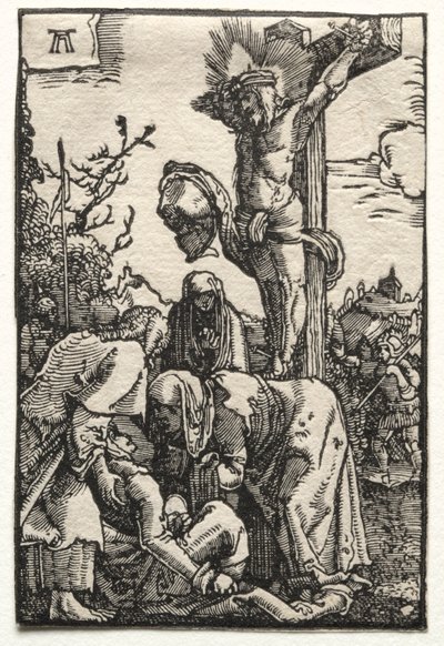 La caída y redención del hombre: Cristo en la cruz de Albrecht Altdorfer