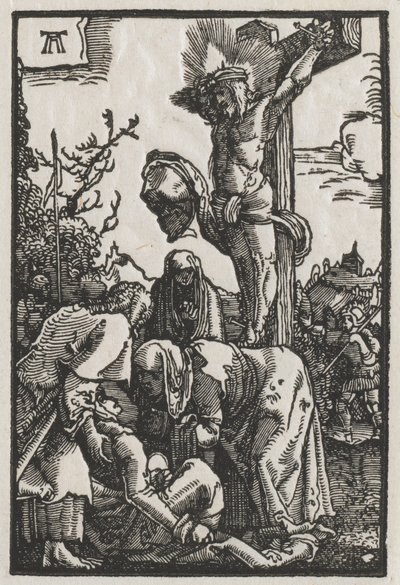 La Caída y Redención del Hombre: Cristo en la Cruz, c. 1515 de Albrecht Altdorfer