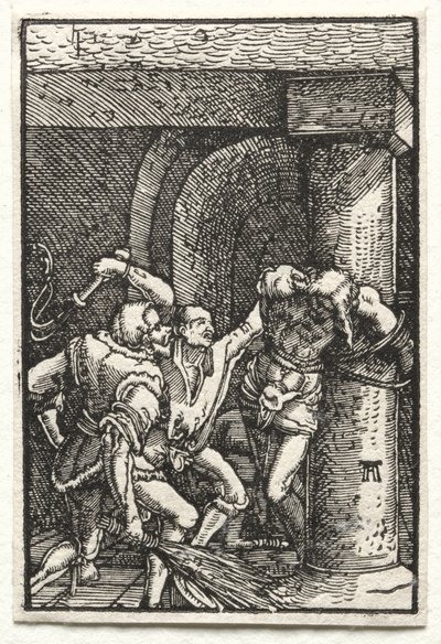 La caída y redención del hombre: Flagelación de Cristo de Albrecht Altdorfer