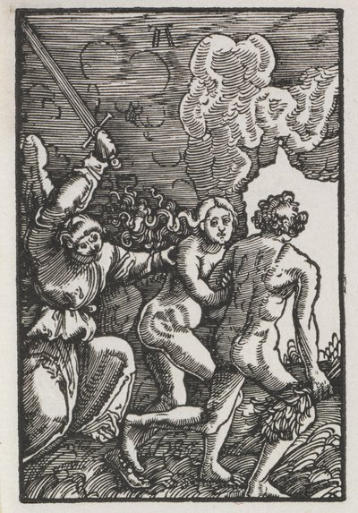 La caída y redención del hombre: La expulsión del Edén de Albrecht Altdorfer