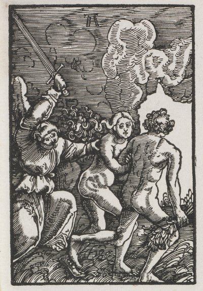La Caída y Redención del Hombre: La Expulsión del Edén, c. 1515 de Albrecht Altdorfer