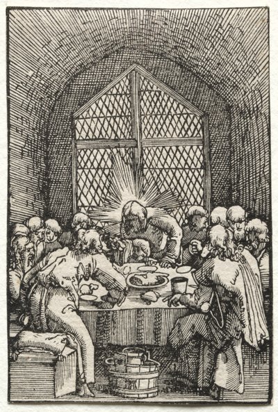 La caída y redención del hombre: La última cena de Albrecht Altdorfer