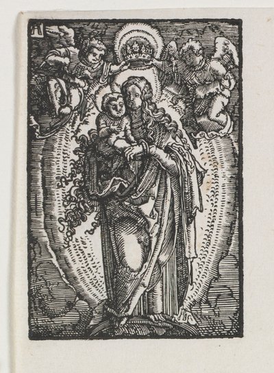 La Caída y Redención del Hombre: La Virgen como Reina del Cielo, c. 1513 de Albrecht Altdorfer