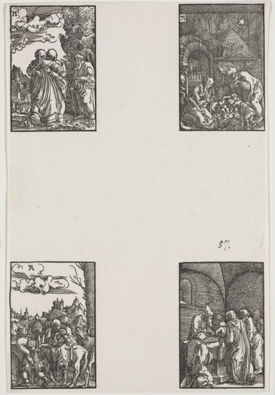 La caída y redención del hombre, c. 1515 de Albrecht Altdorfer