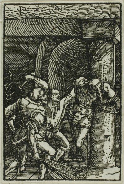 La Flagelación, de La Caída y Redención del Hombre de Albrecht Altdorfer
