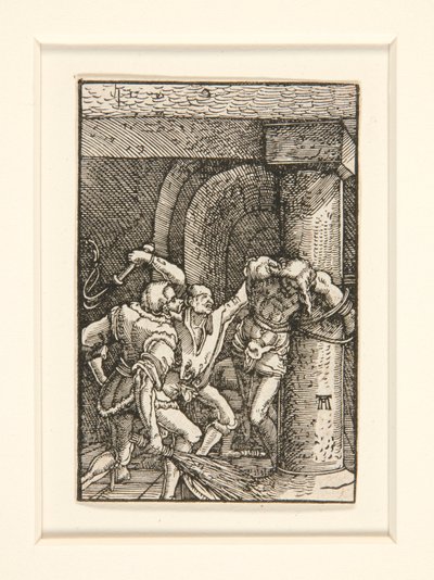 La Flagelación, de la serie La Caída y Redención del Hombre de Albrecht Altdorfer