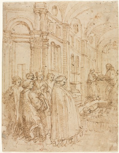 El funeral de San Esteban de Albrecht Altdorfer