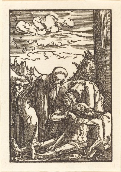 La lamentación bajo la cruz de Albrecht Altdorfer