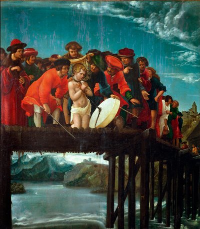 El martirio de San Florián (detalle) de Albrecht Altdorfer