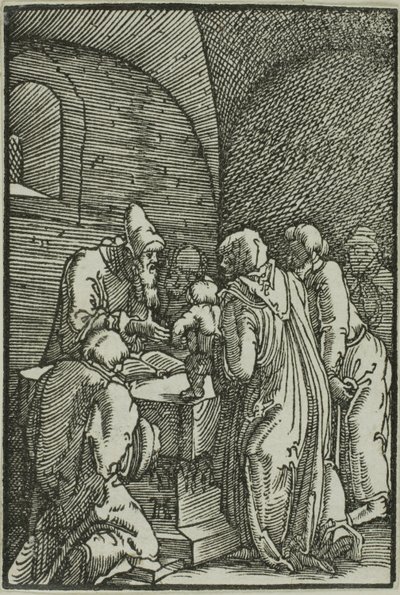 La presentación en el templo, de La caída y redención del hombre de Albrecht Altdorfer