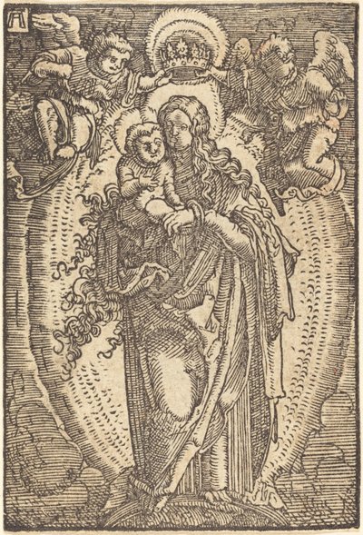 La Virgen coronada por ángeles de Albrecht Altdorfer