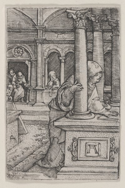 La Virgen buscando a Jesús en el Templo de Albrecht Altdorfer