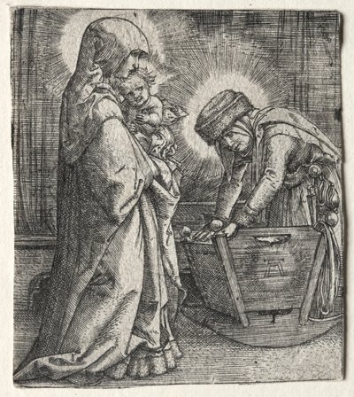 La Virgen con el Niño y Santa Ana en la cuna, 1520-1526 de Albrecht Altdorfer