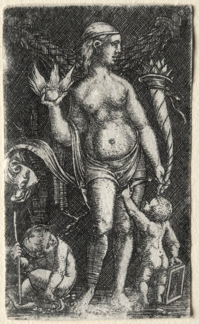 Venus entre dos cupidos de Albrecht Altdorfer
