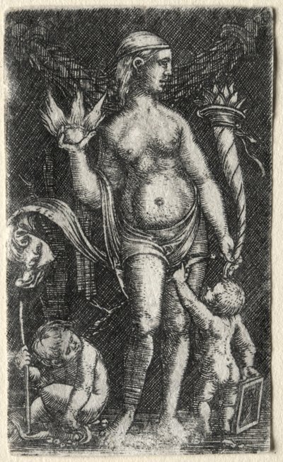 Venus entre dos cupidos, 1520 de Albrecht Altdorfer