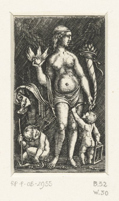 Venus con dos amorcillos de Albrecht Altdorfer
