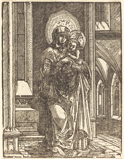 Virgen y Niño en una Iglesia de Albrecht Altdorfer