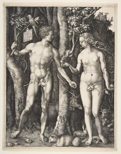 Adán y Eva, 1504 de Albrecht Dürer