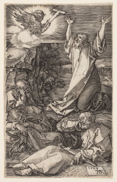 Agonía en el jardín, de La Pasión grabada de Albrecht Dürer