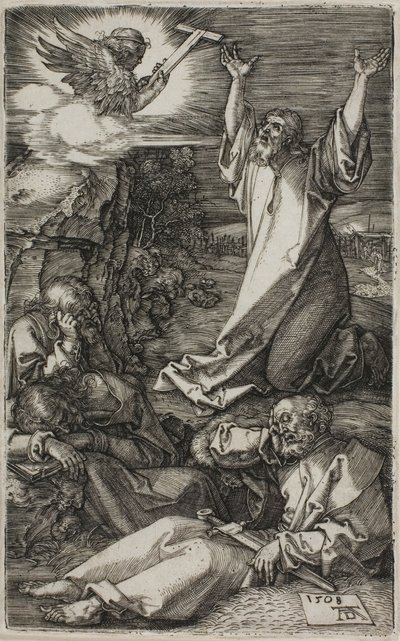 Agonía en el jardín, de La Pasión grabada de Albrecht Dürer