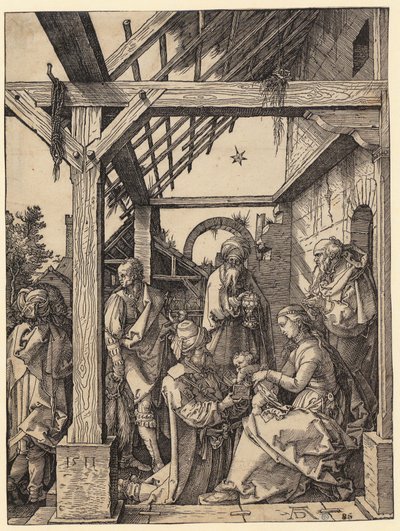 Adoración de los Reyes Magos de Albrecht Dürer