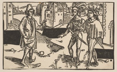 Andria, de La Comedia de Terencio, reimpresión del siglo XIX de Albrecht Dürer