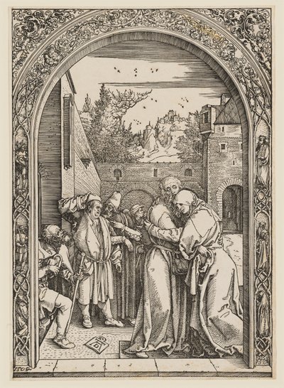 Ana y Joaquín bajo la Puerta Dorada de Albrecht Dürer