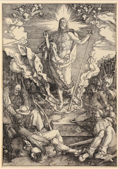 La Resurrección de Cristo, lámina 12 de la serie «La Gran Pasión» de Albrecht Dürer