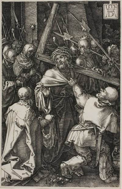 El porte de la cruz, de La Pasión grabada de Albrecht Dürer