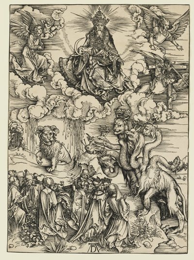 Bestia con dos cuernos como un cordero de Albrecht Dürer