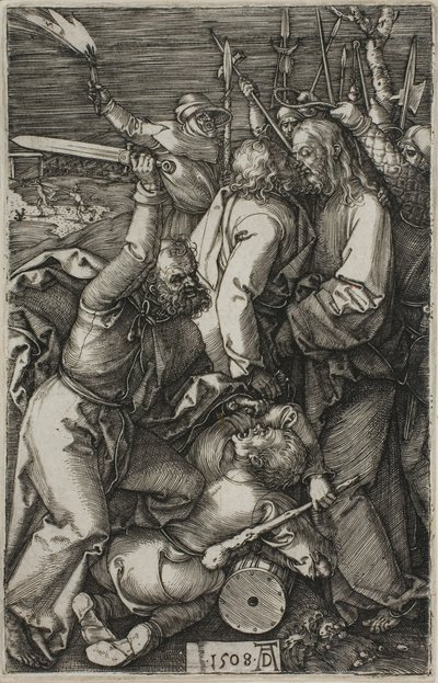 Traición de Cristo, de La Pasión Grabada de Albrecht Dürer