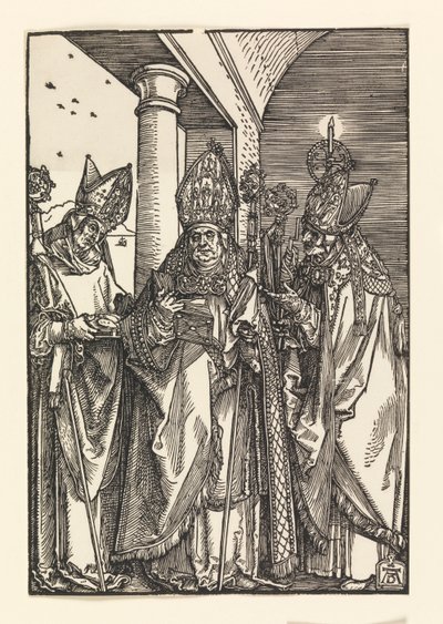 Obispos Nicolás, Ulrico, Erasmo de Albrecht Dürer