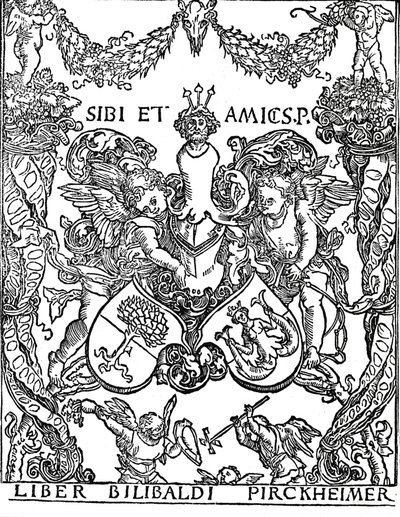 Exlibris de Willibald Pirkheimer, c. 1502-1503, 1906 de Albrecht Dürer