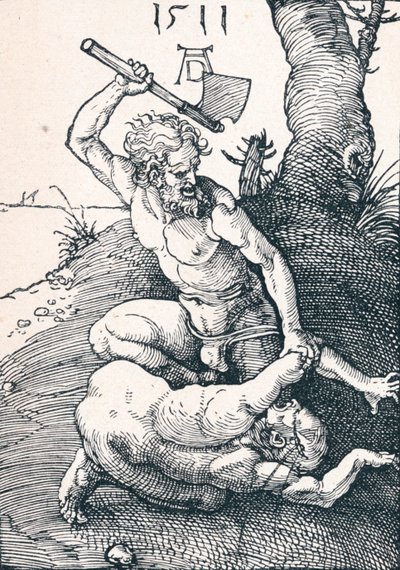 Caín matando a Abel, 1511 de Albrecht Dürer