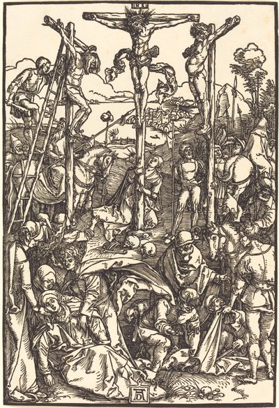 Calvario con las tres cruces de Albrecht Dürer