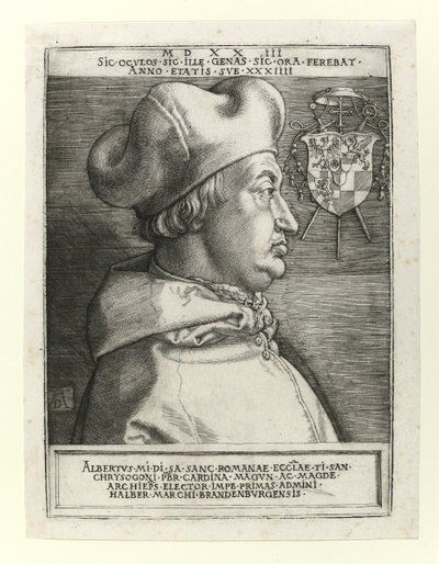 Cardenal Alberto de Brandeburgo, 1523 de Albrecht Dürer