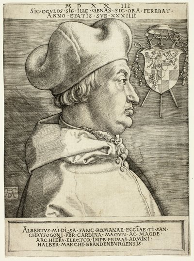 Cardenal Albrecht de Brandeburgo (El Gran Cardenal) de Albrecht Dürer