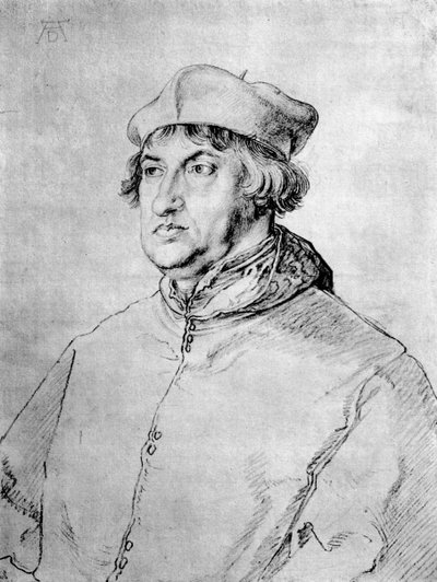 Cardenal Albrecht de Brandeburgo, 1518, 1936 de Albrecht Dürer