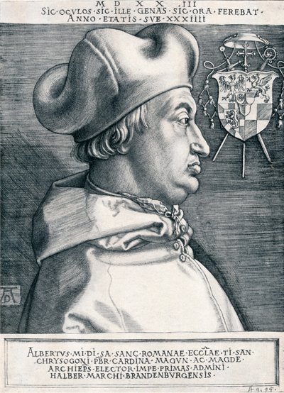 Cardenal Albrecht de Brandeburgo El Gran Cardenal, 1523 1906 de Albrecht Dürer