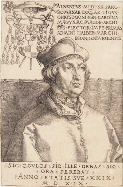 Cardenal Albrecht de Brandeburgo; o El Pequeño Cardenal de Albrecht Dürer