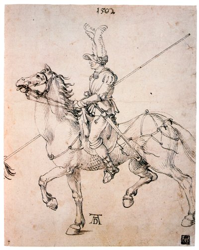 Caballero con lanza, 1502 de Albrecht Dürer